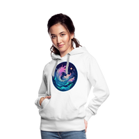 Thumbnail for Women’s Magic Aquarius Premium Hoodie - white