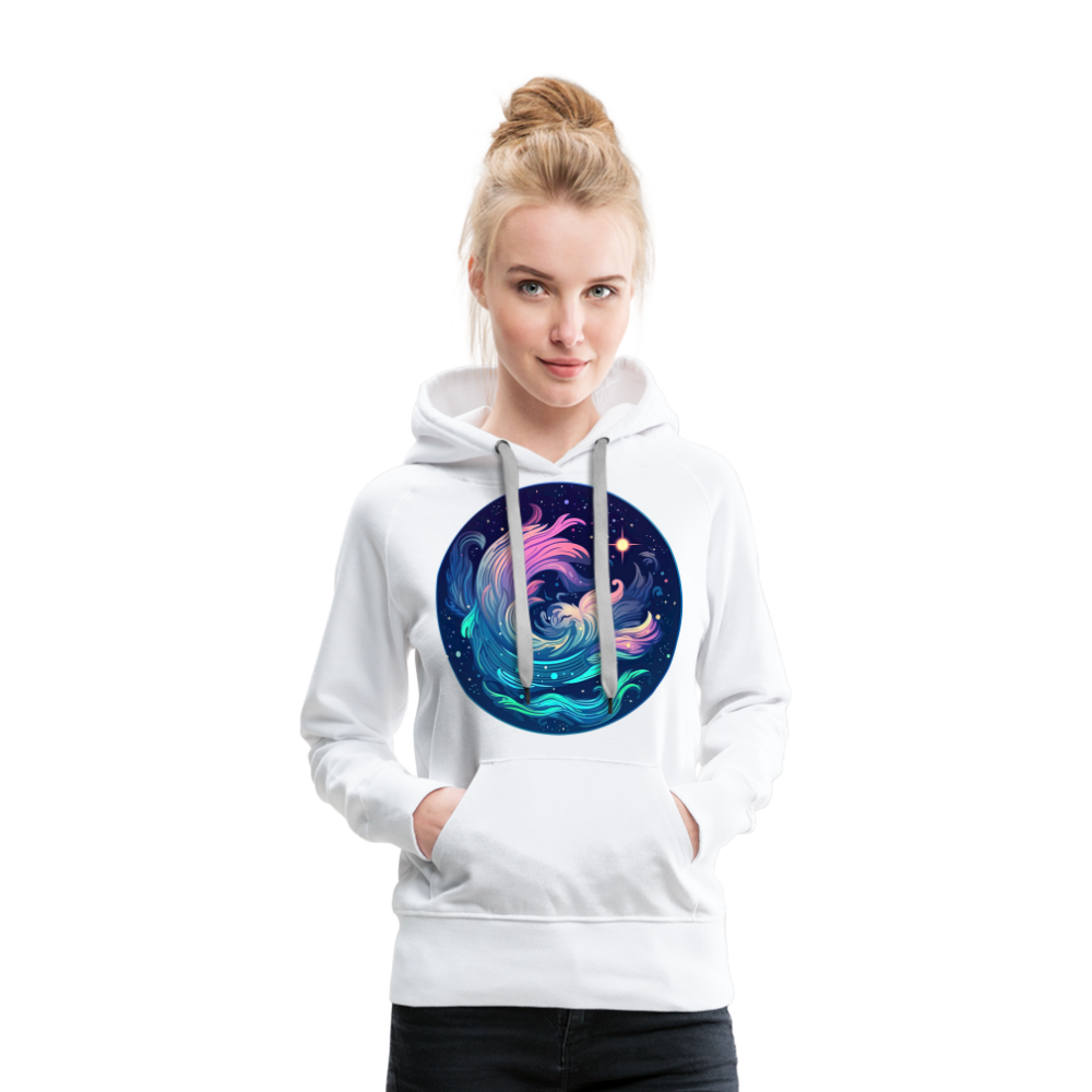 Women’s Magic Aquarius Premium Hoodie - white