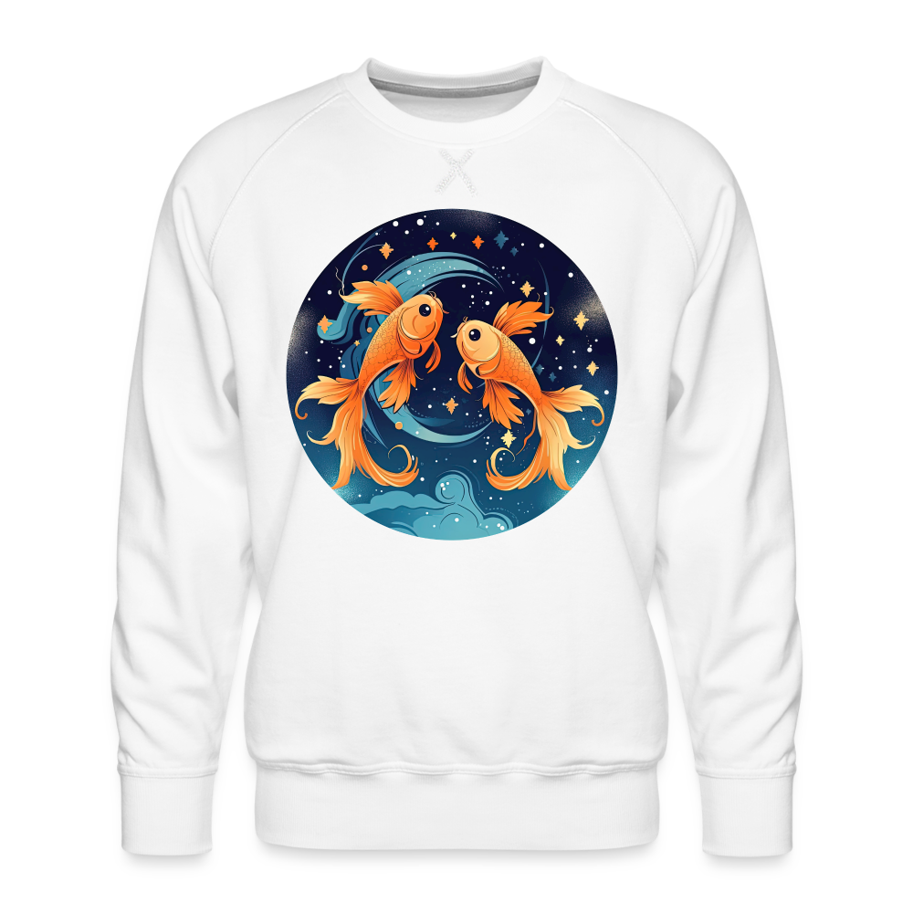 Men’s Magic Pisces Premium Sweatshirt - white