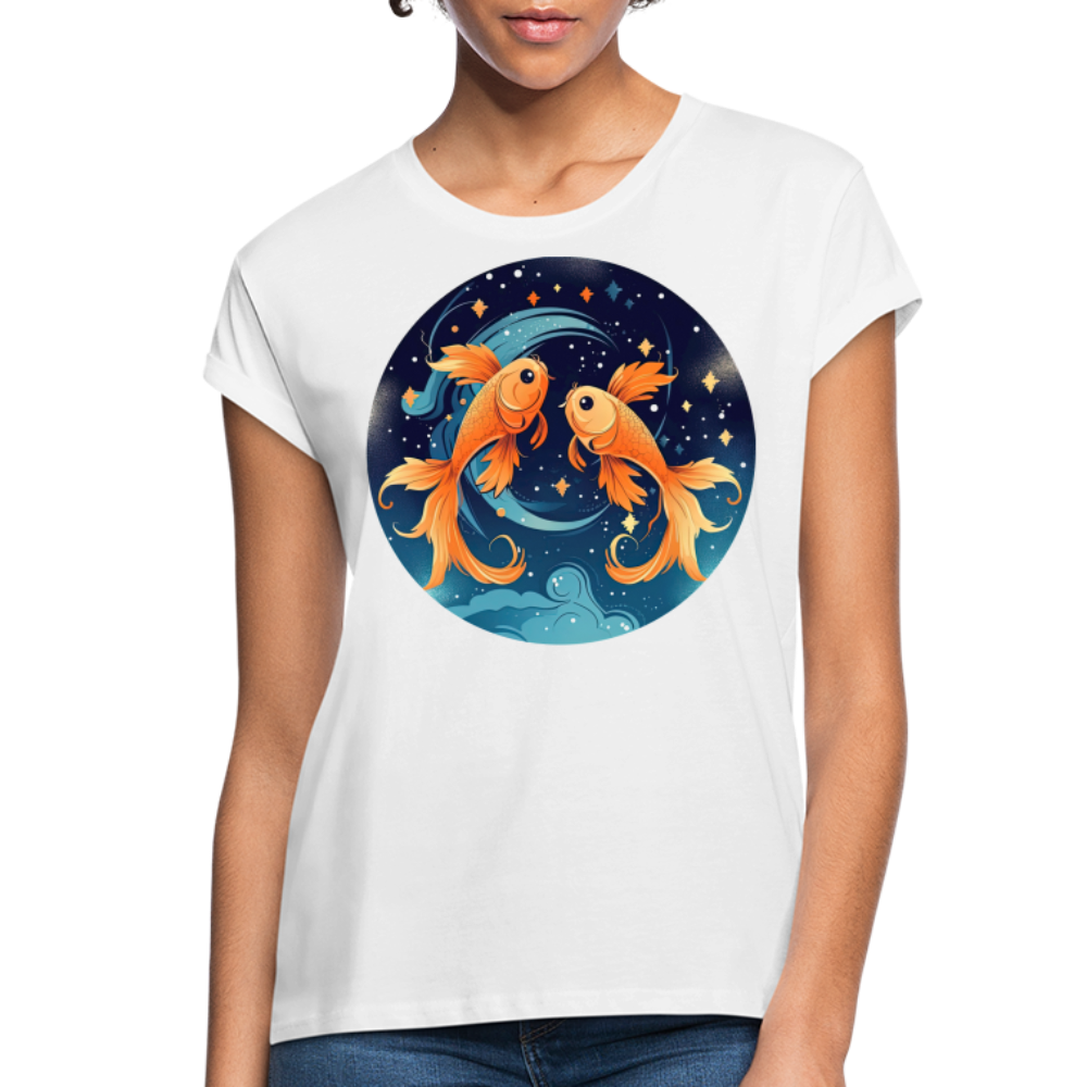 Women's Magic Pisces Relaxed Fit T-Shirt - white