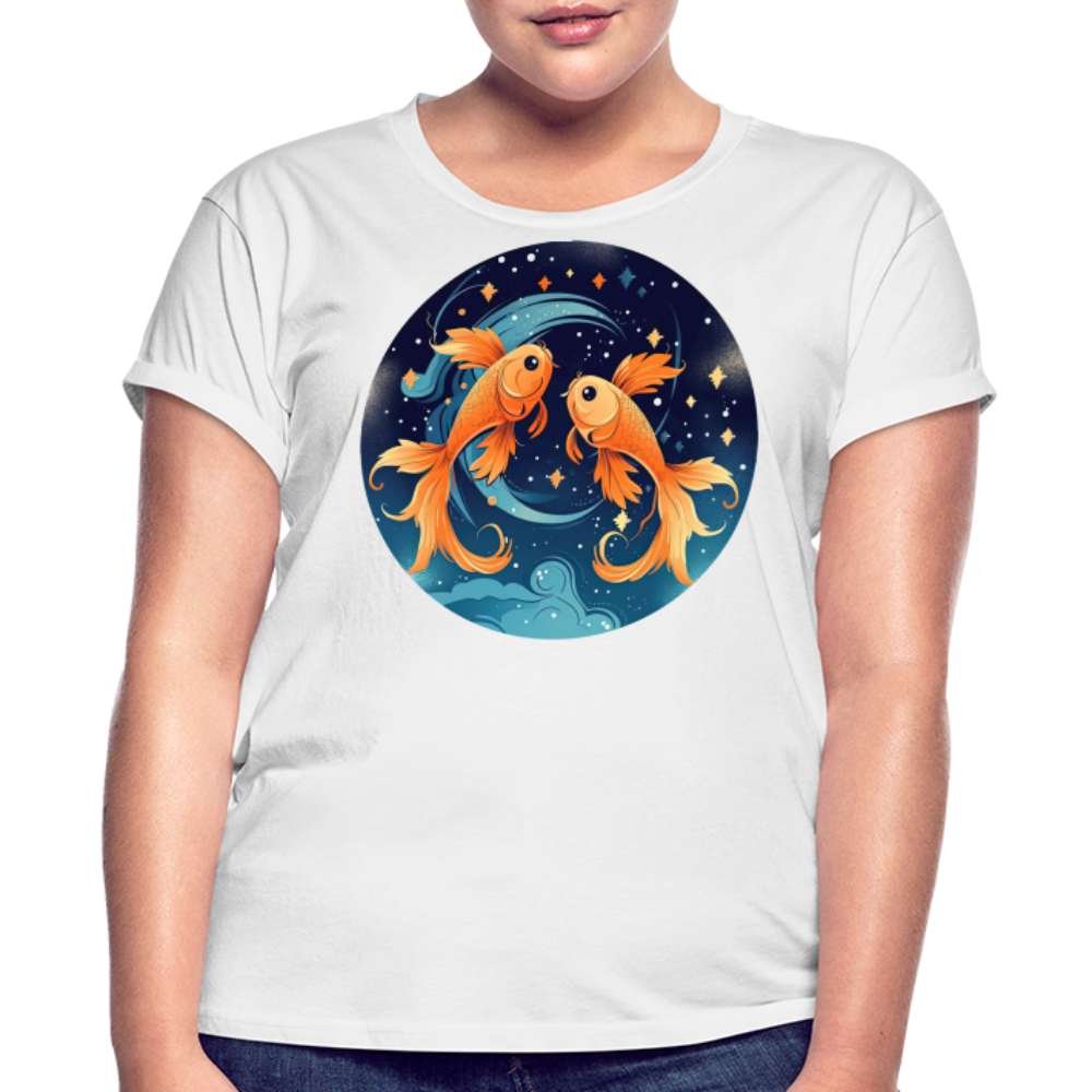 Women's Magic Pisces Relaxed Fit T-Shirt - white