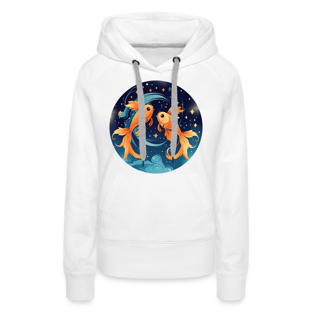 Women’s Magic Pisces Premium Hoodie - white