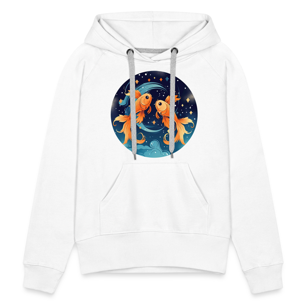 Women’s Magic Pisces Premium Hoodie - white