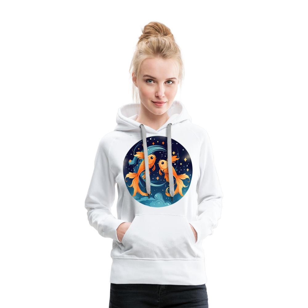 Women’s Magic Pisces Premium Hoodie - white