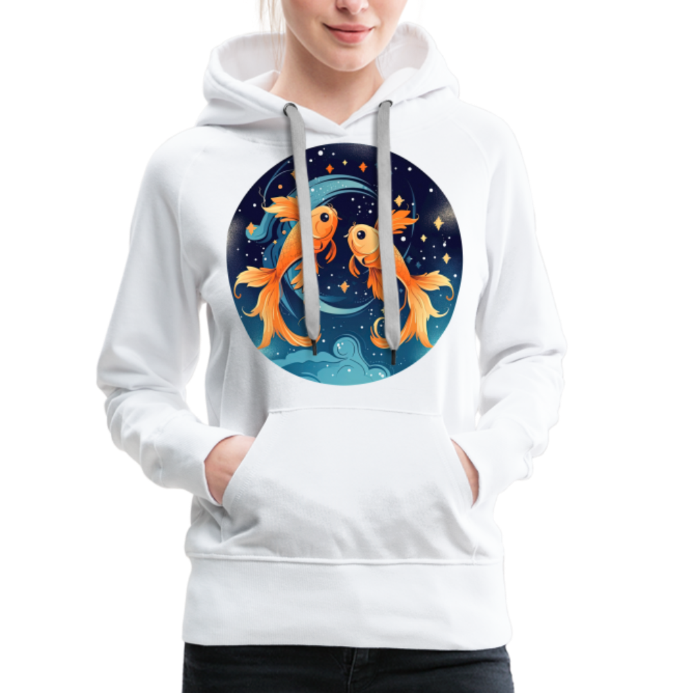 Women’s Magic Pisces Premium Hoodie - white