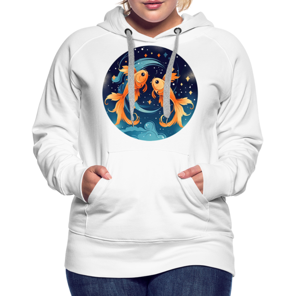 Women’s Magic Pisces Premium Hoodie - white