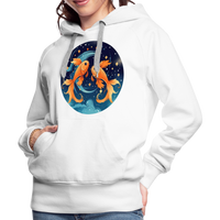 Thumbnail for Women’s Magic Pisces Premium Hoodie - white