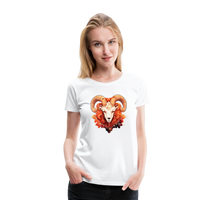 Thumbnail for Women’s Symbol Aries Premium T-Shirt - white