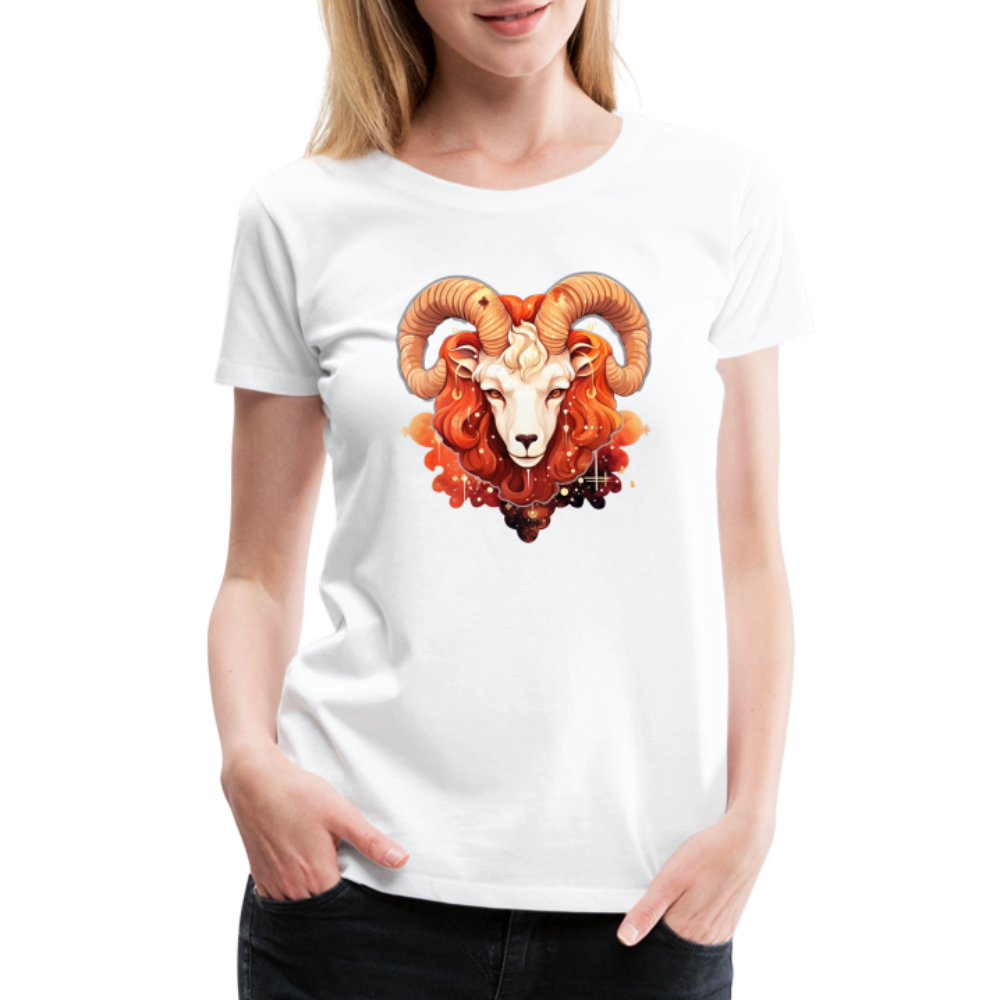 Women’s Symbol Aries Premium T-Shirt - white