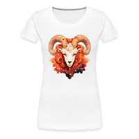 Thumbnail for Women’s Symbol Aries Premium T-Shirt - white