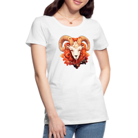 Thumbnail for Women’s Symbol Aries Premium T-Shirt - white