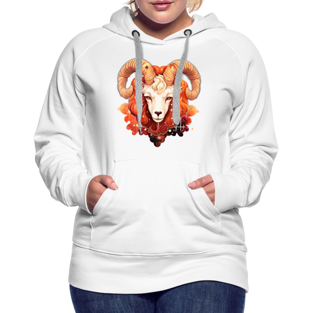 Women’s Symbol Aries Premium Hoodie - white