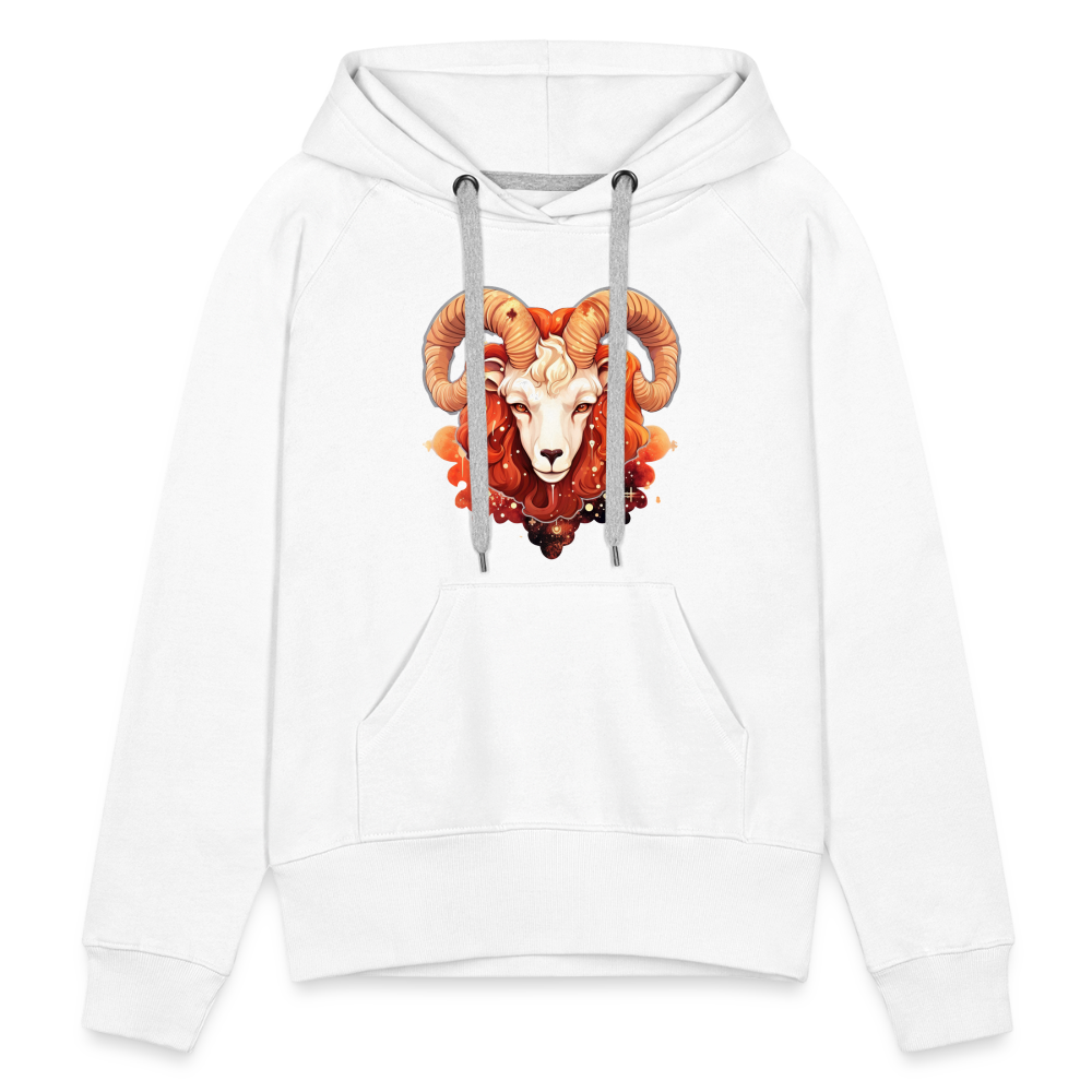 Women’s Symbol Aries Premium Hoodie - white