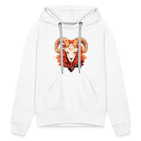 Thumbnail for Women’s Symbol Aries Premium Hoodie - white