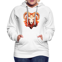 Thumbnail for Women’s Symbol Aries Premium Hoodie - white