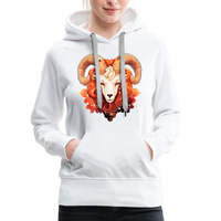 Thumbnail for Women’s Symbol Aries Premium Hoodie - white