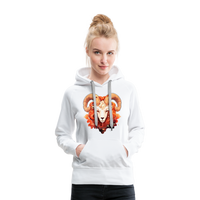 Thumbnail for Women’s Symbol Aries Premium Hoodie - white