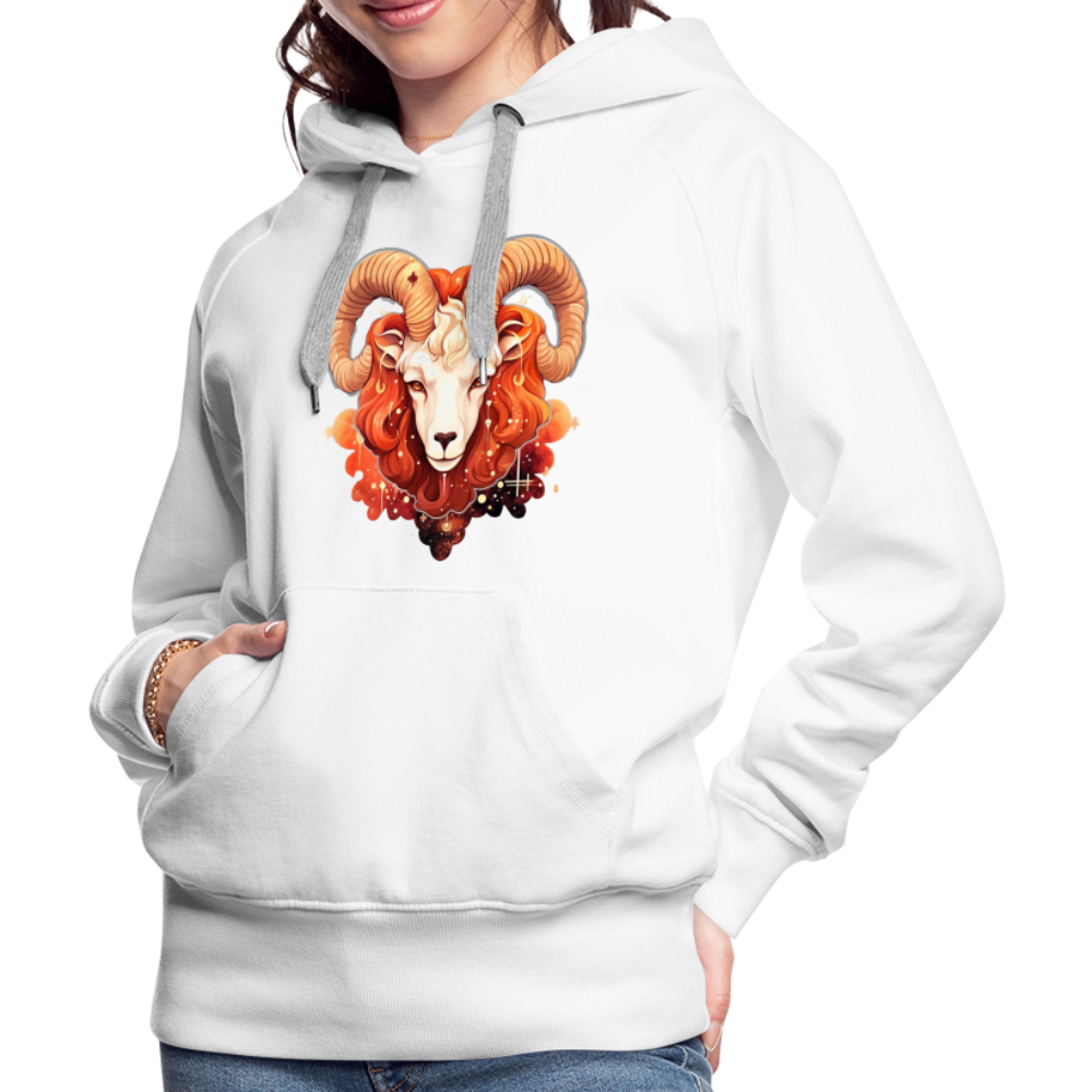 Women’s Symbol Aries Premium Hoodie - white