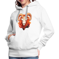 Thumbnail for Women’s Symbol Aries Premium Hoodie - white