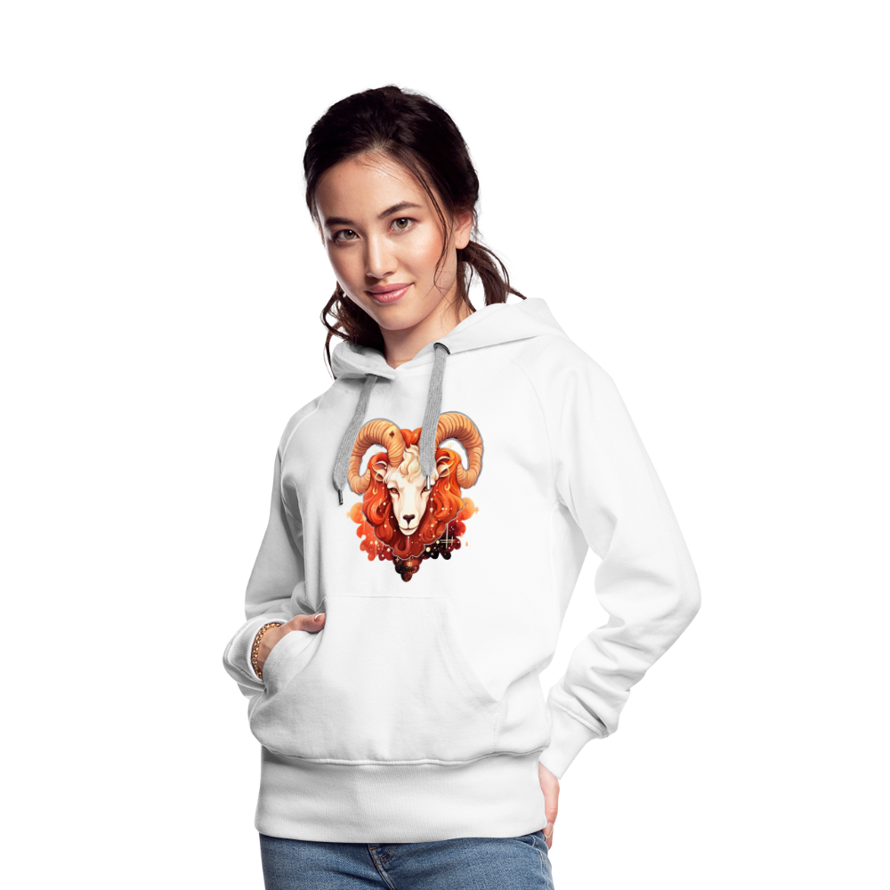 Women’s Symbol Aries Premium Hoodie - white