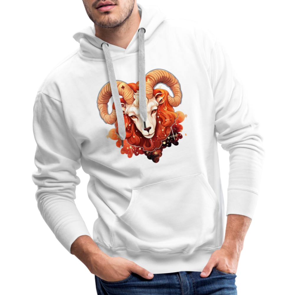 Men’s Symbol Aries Premium Hoodie - white