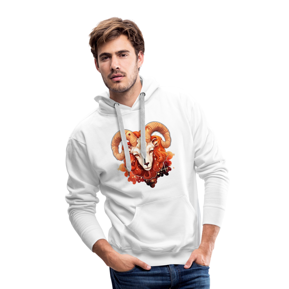 Men’s Symbol Aries Premium Hoodie - white