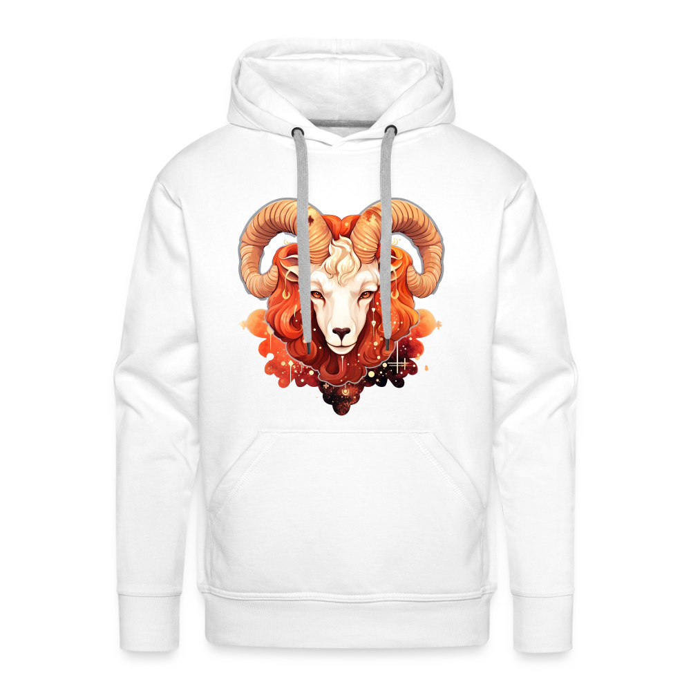 Men’s Symbol Aries Premium Hoodie - white