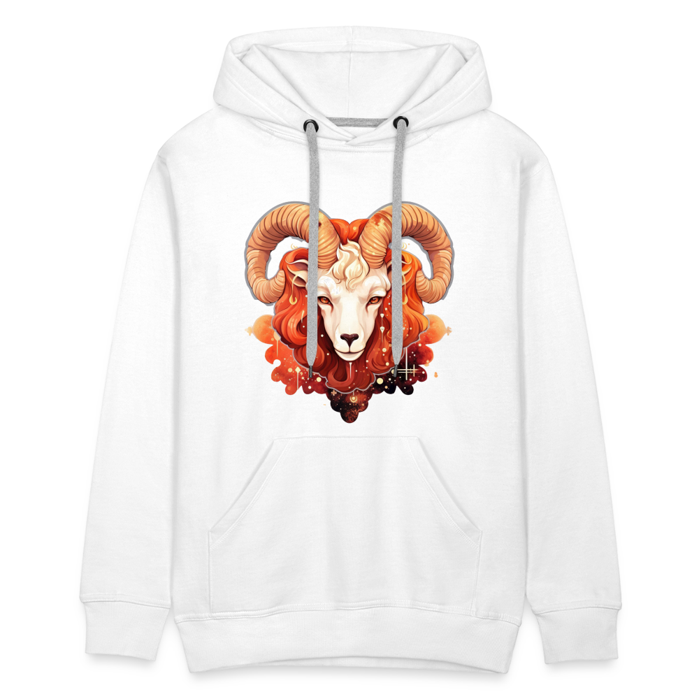 Men’s Symbol Aries Premium Hoodie - white