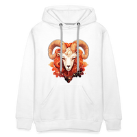 Thumbnail for Men’s Symbol Aries Premium Hoodie - white