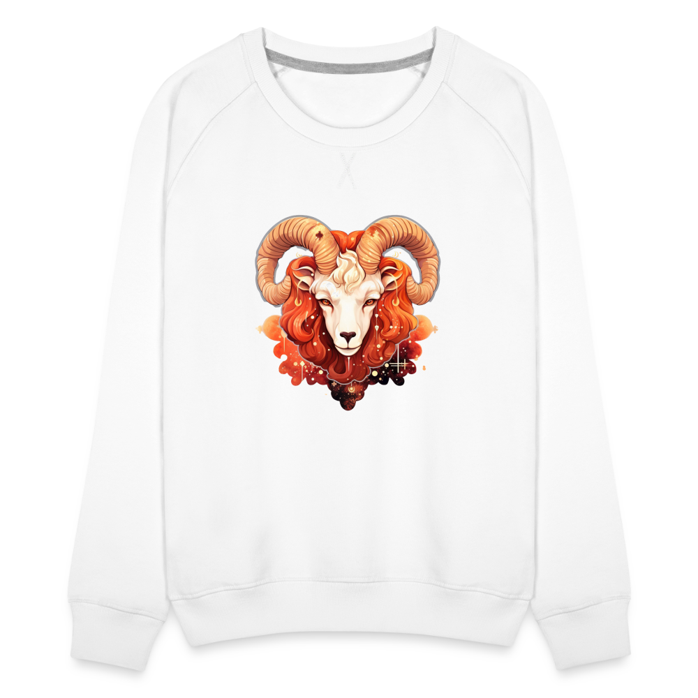 Women’s Symbol Aries Premium Sweatshirt - white