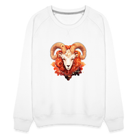 Thumbnail for Women’s Symbol Aries Premium Sweatshirt - white