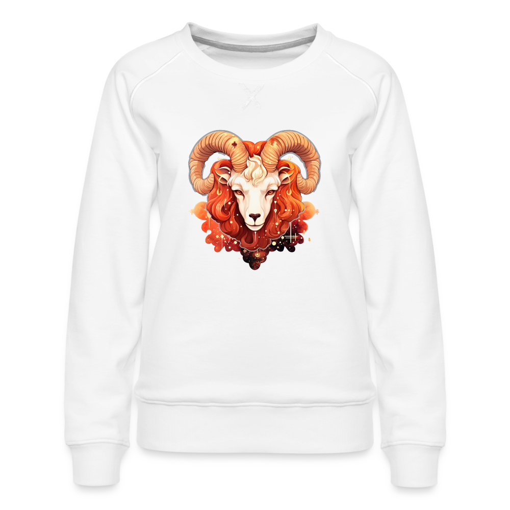 Women’s Symbol Aries Premium Sweatshirt - white