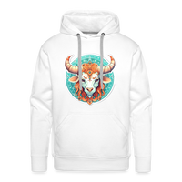 Thumbnail for Men’s Symbol Taurus Premium Hoodie - white