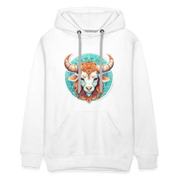 Thumbnail for Men’s Symbol Taurus Premium Hoodie - white