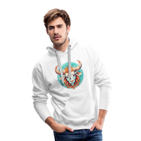 Thumbnail for Men’s Symbol Taurus Premium Hoodie - white