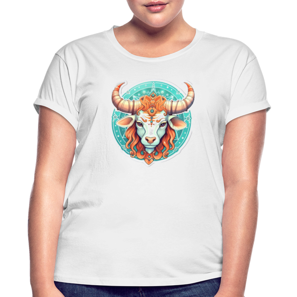 Women's Symbol Taurus Relaxed Fit T-Shirt - white