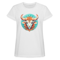 Thumbnail for Women's Symbol Taurus Relaxed Fit T-Shirt - white