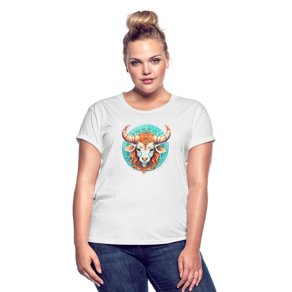 Women's Symbol Taurus Relaxed Fit T-Shirt - white