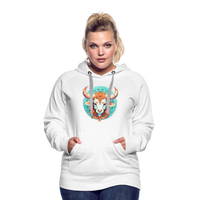 Thumbnail for Women’s Symbol Taurus Premium Hoodie - white