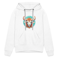 Thumbnail for Women’s Symbol Taurus Premium Hoodie - white