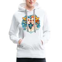 Thumbnail for Women’s Symbol Gemini Premium Hoodie - white