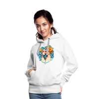 Thumbnail for Women’s Symbol Gemini Premium Hoodie - white