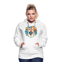 Thumbnail for Women’s Symbol Gemini Premium Hoodie - white