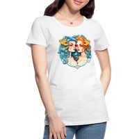 Thumbnail for Women’s Symbol Gemini Premium T-Shirt - white