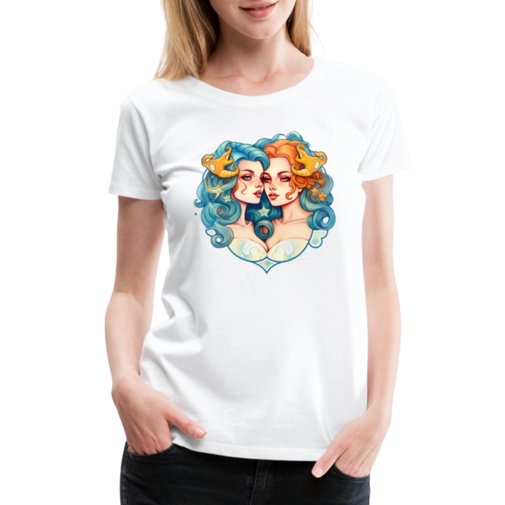 Women’s Symbol Gemini Premium T-Shirt - white