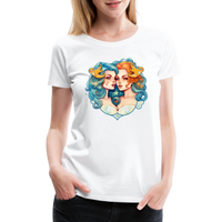 Thumbnail for Women’s Symbol Gemini Premium T-Shirt - white