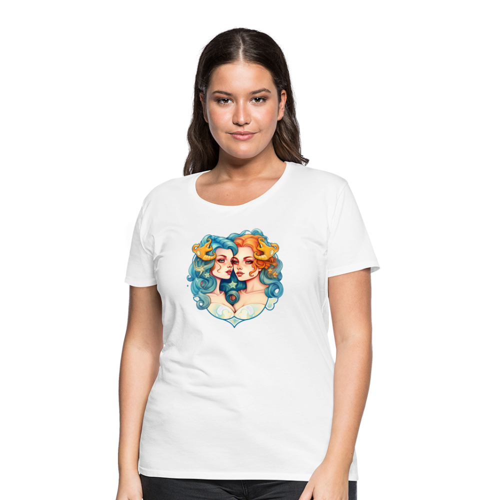 Women’s Symbol Gemini Premium T-Shirt - white