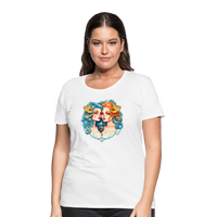 Thumbnail for Women’s Symbol Gemini Premium T-Shirt - white