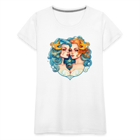 Thumbnail for Women’s Symbol Gemini Premium T-Shirt - white