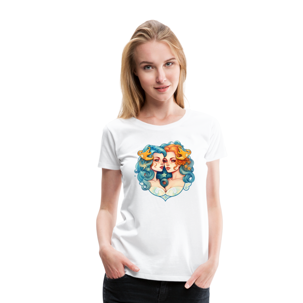 Women’s Symbol Gemini Premium T-Shirt - white